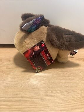 Marvel Tan and Brown Plush Morris Toy with Colorful Wing Detail
